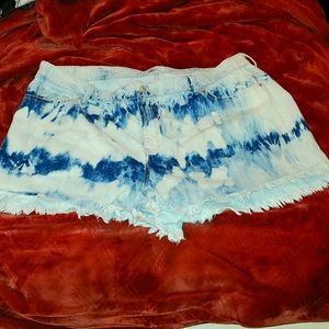True Craft High Rise Shorts Bleach Pattern 22w